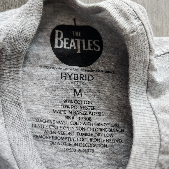 The Beatles Abbey Road Short Sleeve Gray Graphic T-shirt Unisex Size Medium - Picture 3 of 6